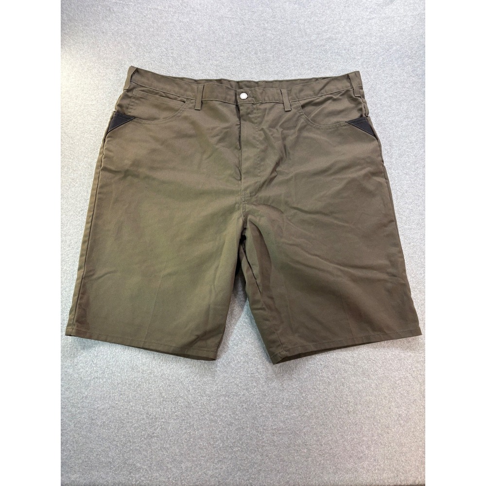 Wrangler RIGGS WORKWEAR Mens Utility Shorts Olive Green GR405MS Size 44